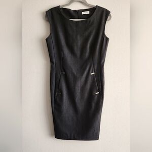 WOMEN'S EUC CALVIN KLEIN DRESS BLACK/GRAY COLOR SIZE 8 GREIT CONDITION.
